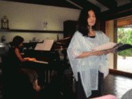 宮城ホールで“紫陽花”を語る